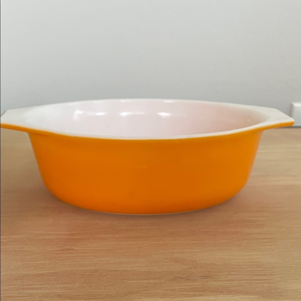 Vintage Citris Orange Oval Casserole Dish